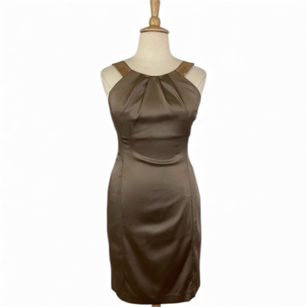 Calvin Klein Gold‎ Sheath Dress 14 Women’s Sleeveless Mini